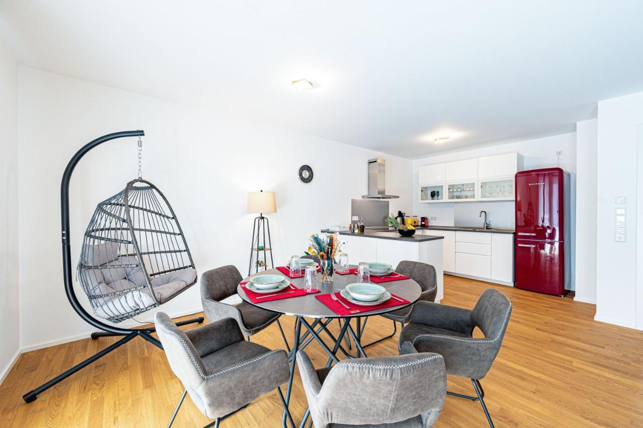 Апартаменты Lit Living: Luxus - Box Spring - Parking - Terrace Людвигсхафен-на-Рейне Экстерьер фото
